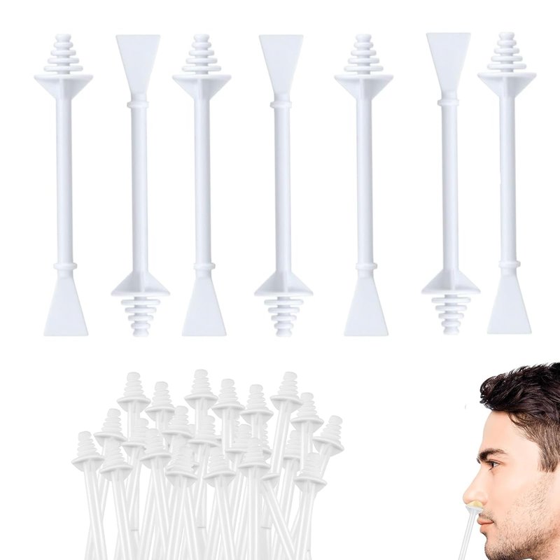  100 Pcs nose wax sticks,A stick with two heads,nose hair wax sticks,Nose Hair Wax Applicator Stick for Nostril Nasal Cleaning Ear Hair Removal (wax-free)