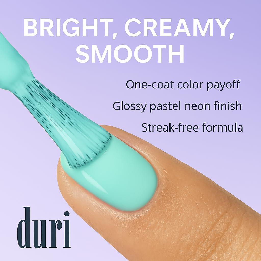 duri Nail Polish, 599 Call Me Maybe, Pastel Coral Pink