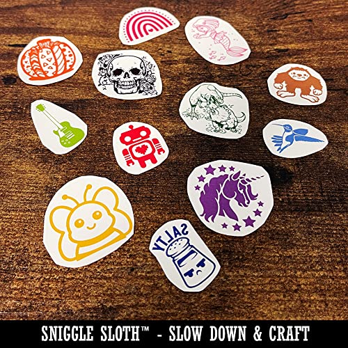 Biker Skulls Temporary Tattoo Sheet - Color Waterproof Body Art