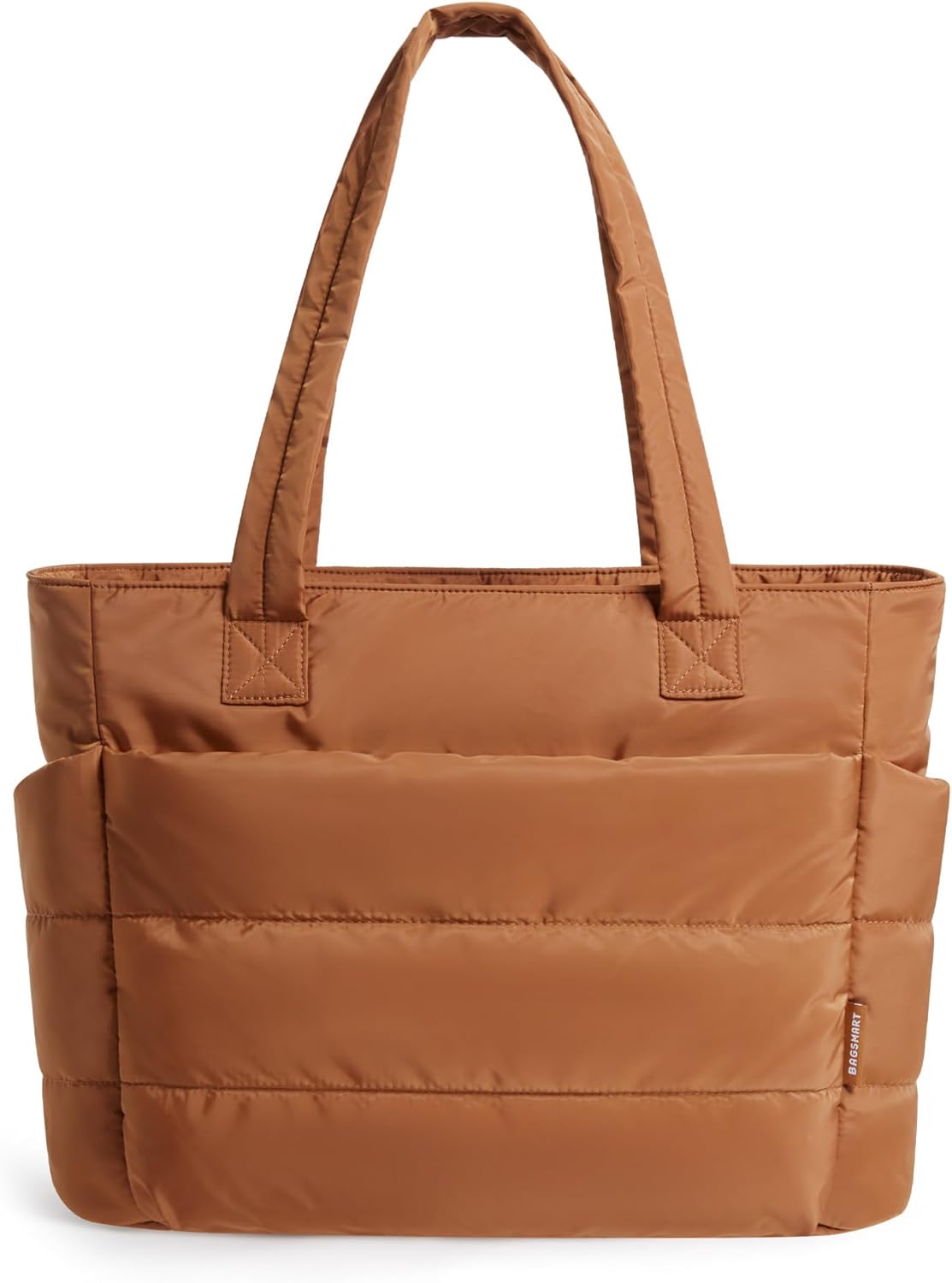BAGSMART Tote Bag for Women - Lightweight Puffy Shoulder Bag with Compartments for Travel & Gym | Versatile Design