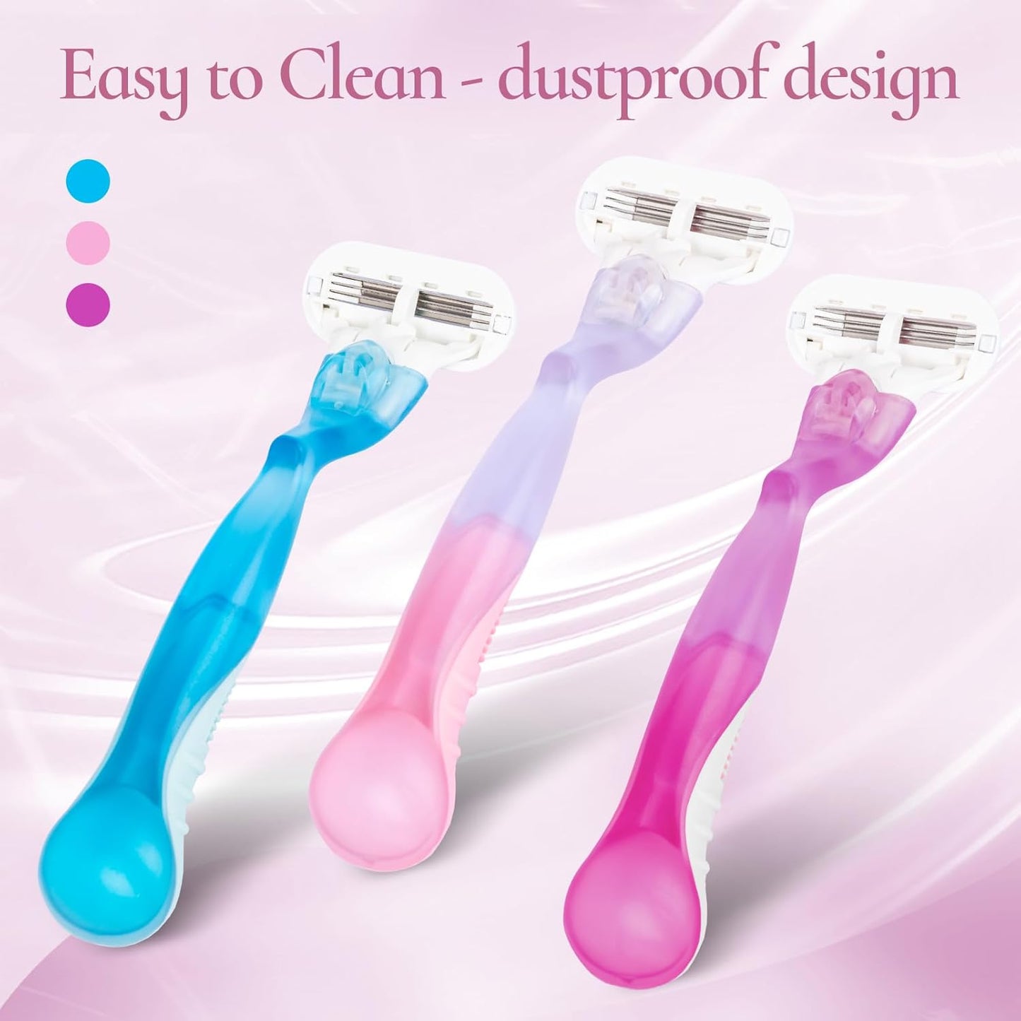 Gillette Venus Replacement Handle - Ergonomic Non-Slip Razor Handle for Women | Pink