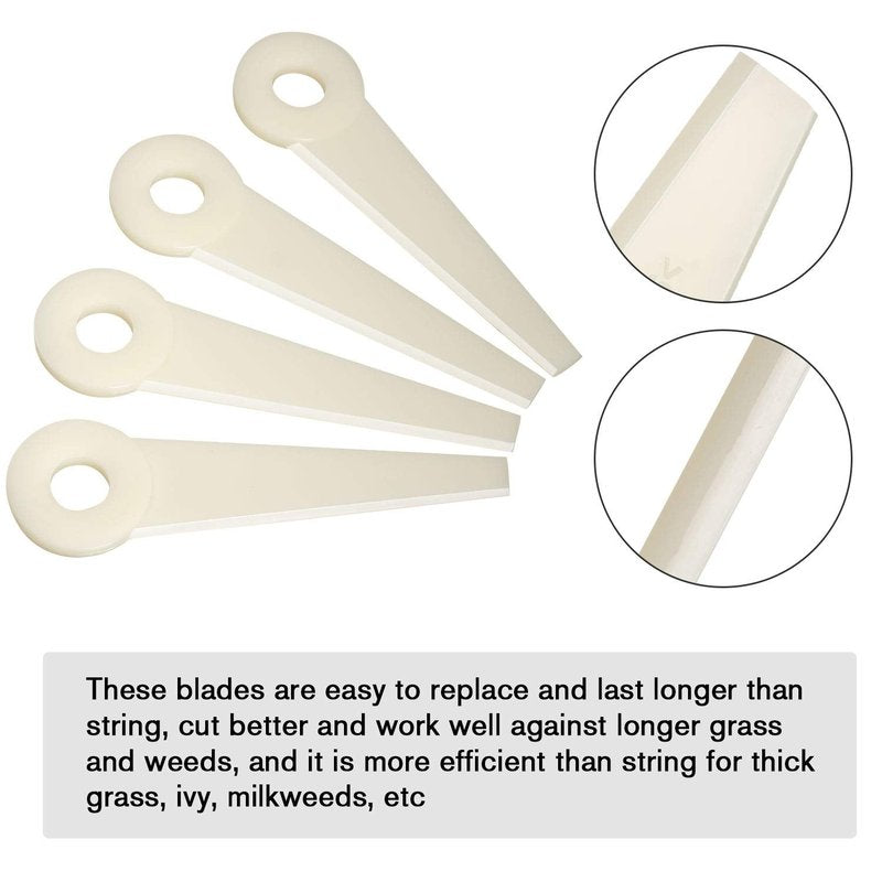 Weewooday 24 Pieces Trimmer Head Blades Replacement Blades Nylon Trimmer Blade Compatible with Stihl Polycut 20-3 Replaces