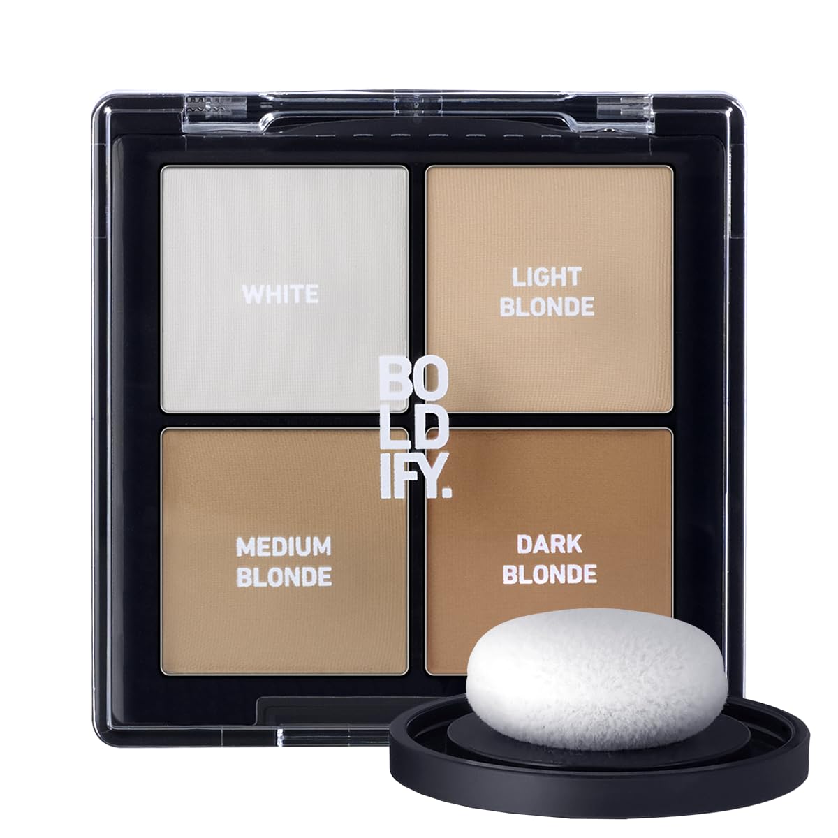 BOLDIFY Hairline Powder - Water-Resistant Root Touch Up for Gray Coverage | 10g Medium Brown, 24-Hour Stain-Proof