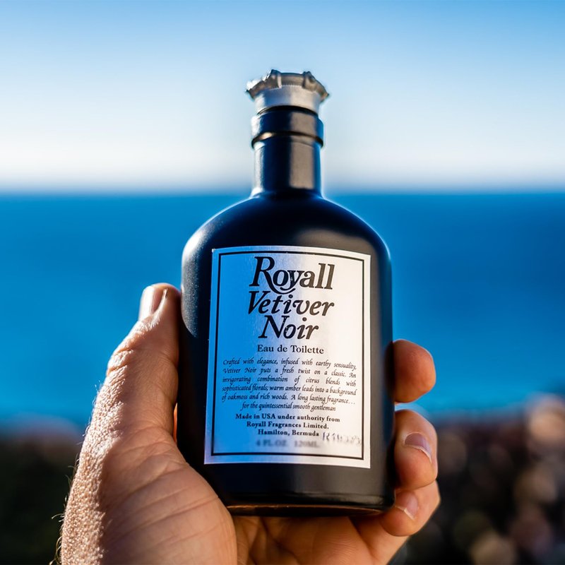 ROYALL VETIVER NOIR, Men's Eau de Toilette, Vetiver & Amber Fragrance – 2 Fl oz Splash