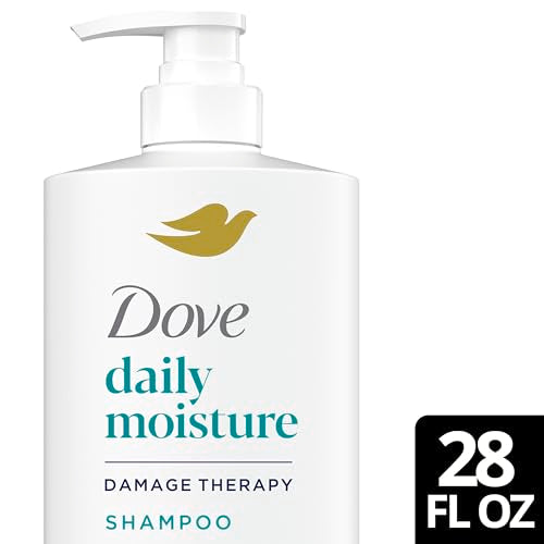 Dove Damage Therapy Shampoo Daily Moisture for Dry Hair with Bio-Protein Care Technology and Hyaluronic Serum 28 Fl Oz