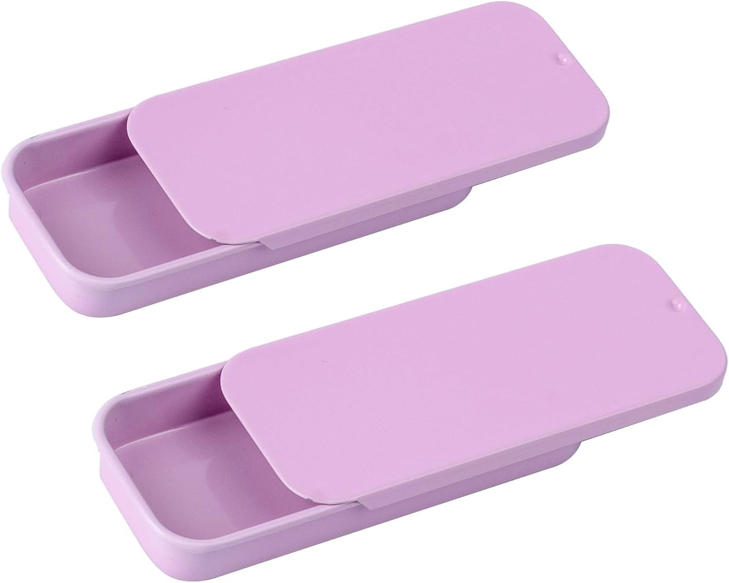 Mini Dental Floss Dispenser - Portable Refillable Travel Case for Adults | 2-Pack Silver