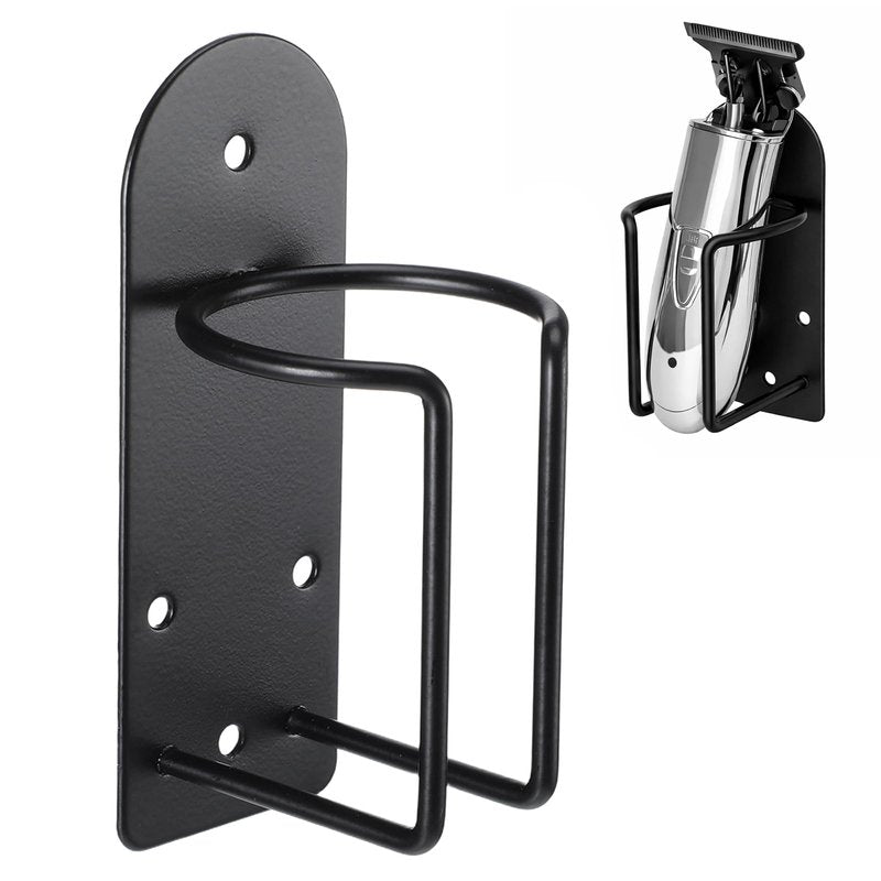 Didiseaon Stainless Steel Barber Hair Clipper Holder Wall Mounted Tool Organizer for Salon Accessories Lightweight Sturdy Electric Shaver Stand for Home Barber Shop Use Aesthetic Hair Tool Rack