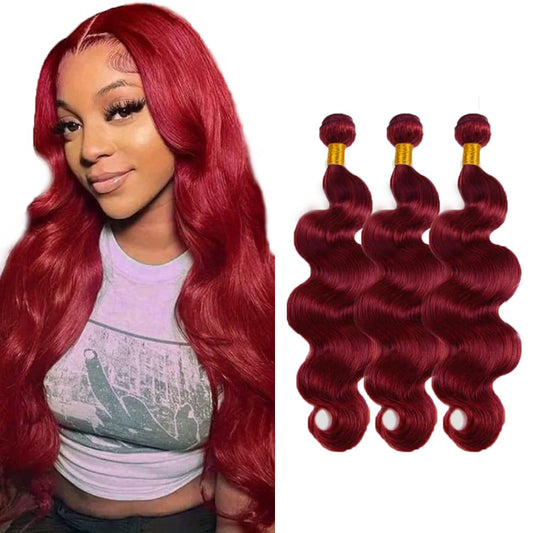 Burgundy Bundles Burgundy Bundles Human Hair Body Wave Color 99j Human Hair Bundles Body Wave LadrXadr 99j Wine Red Bundle 150g 18 20 22 Inch