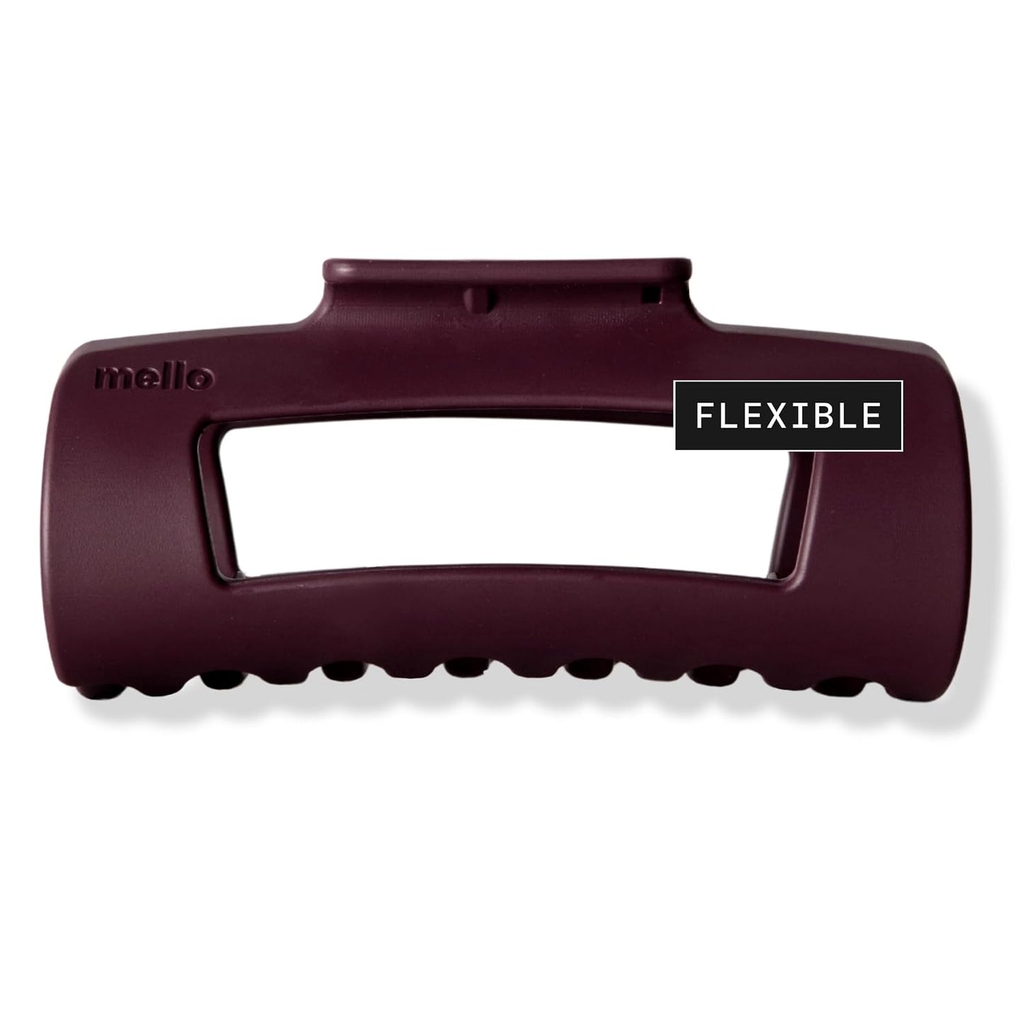 Medium Hair Clip - Flexible Comfort Hair Claw for Strong Hold on Thick & Thin Hair | Dark Brown, Matte Finish