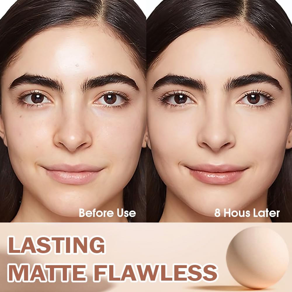 evpct Face Pressed Powder, Apply Face Powder for a Flawless Finish polvo traslucido maquillaje para mujer