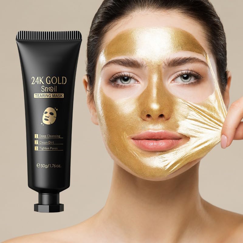 Gold Snail Peel Off Face Mask for Deep Cleansing & Skin Refinement - 150g