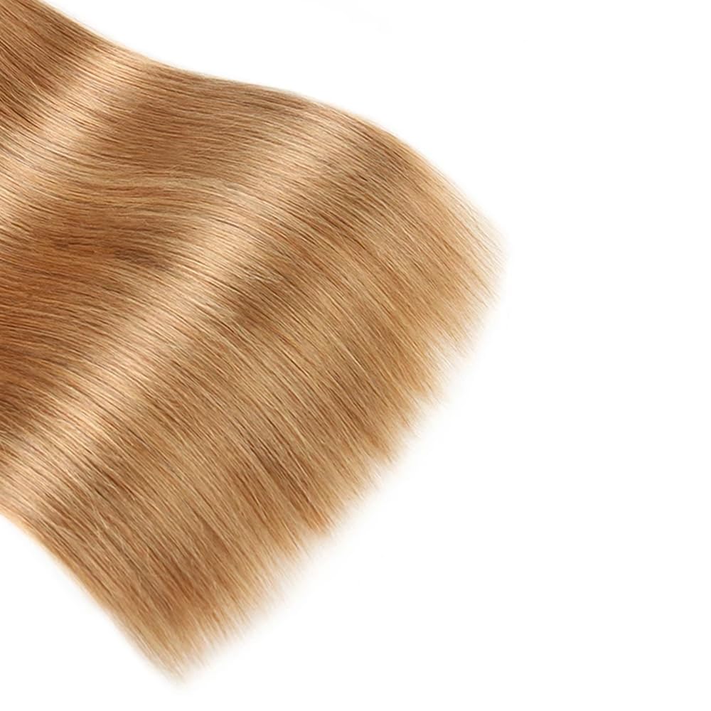 28 28 28 Inch T1B4/27 Ombre Blonde Bundles Human Hair Straight 3 Bundles 100 Grams/Bundle 10A Grade Unprocessed Brazilian Virgin Hairs Ombre Bundles Weaves Hair Extensions For Women