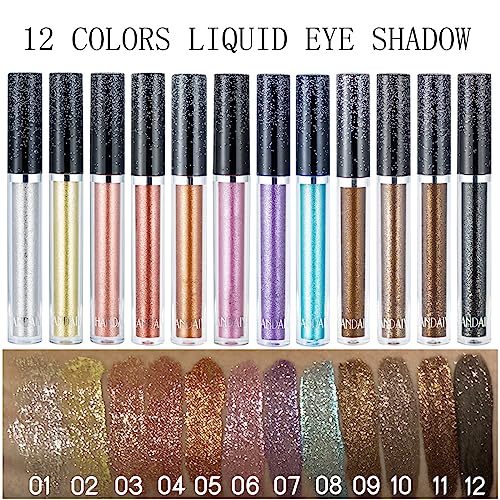 Liquid Glitter Eyeshadow - Long-Lasting Sparkling Colors