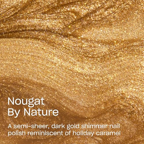 OPI Nougat by Nature Dark Gold Shimmer Nail Polish - Fast Drying & Chip Resistant