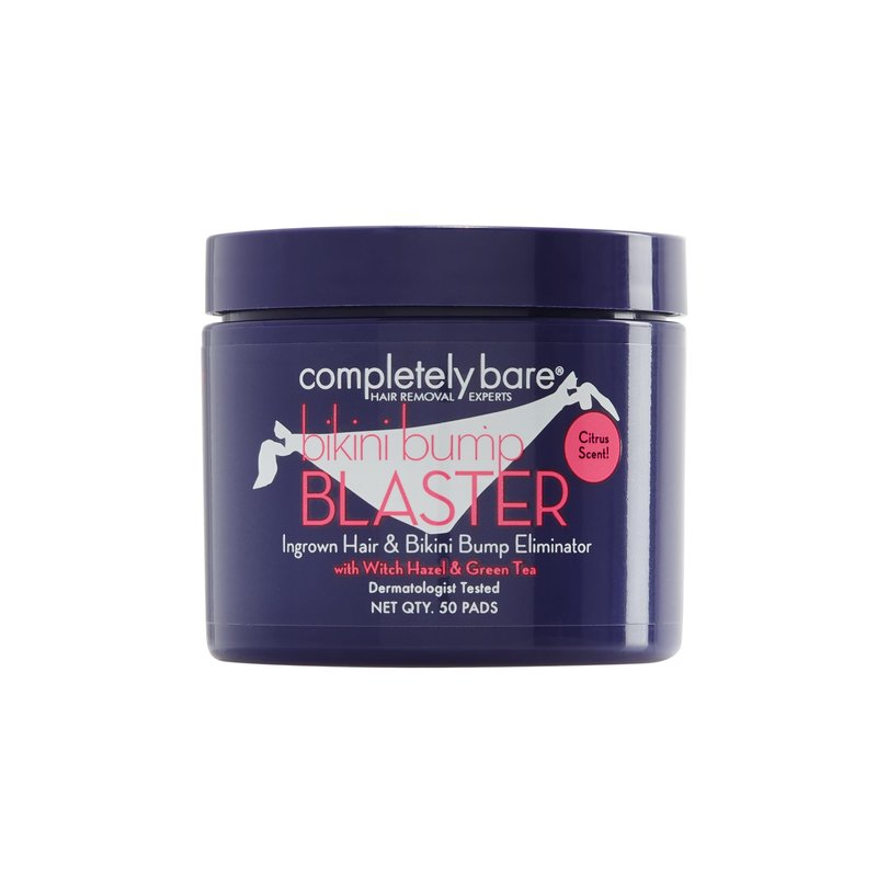 completely bare bikini bump BLASTER | Ingrown Hair & Bikini Bump Eliminator | Glycolic Acid | Salicyclic Acid | Witch Hazel | Green Tea | 50 Pads