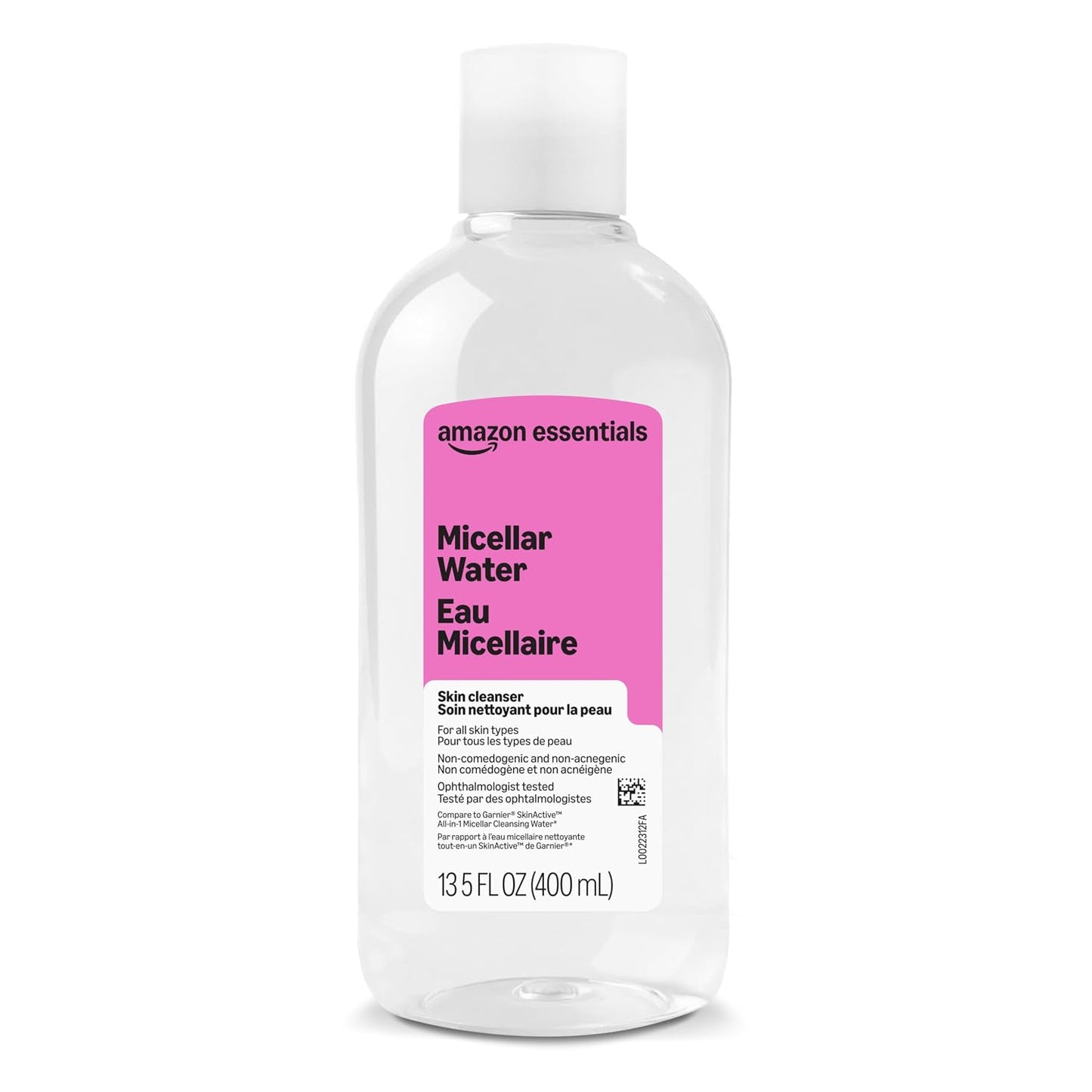 Micellar Water - All-in-One Cleansing Solution | 13.5 Fl Oz - Gentle Pink Formula