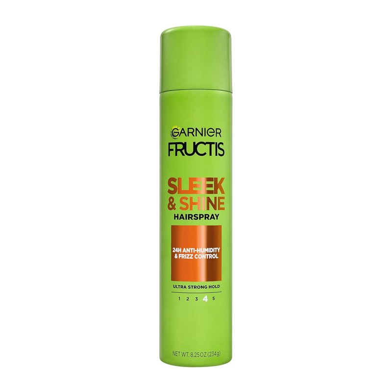 Garnier Fructis Sleek & Shine Anti-Humidity Hairspray - Ultra Strong Hold & Frizz Protection, 8.25 Oz