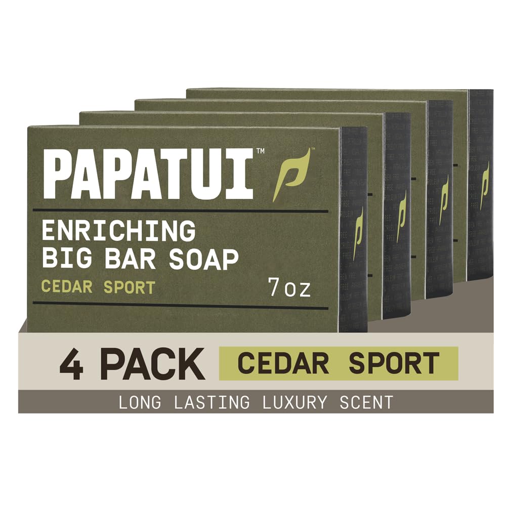 Enriching Bar Soap for Men - Hydrating Mango Butter & Avocado Oil | Lush Coconut | 7oz