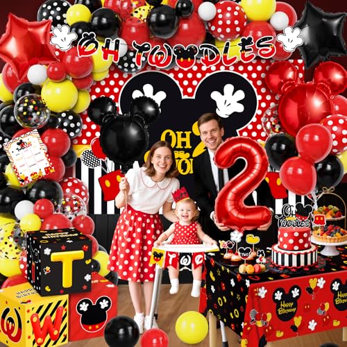 Mouse Theme Tablecloths - 54x108 Inch Disposable Plastic Cover (3PCS)
