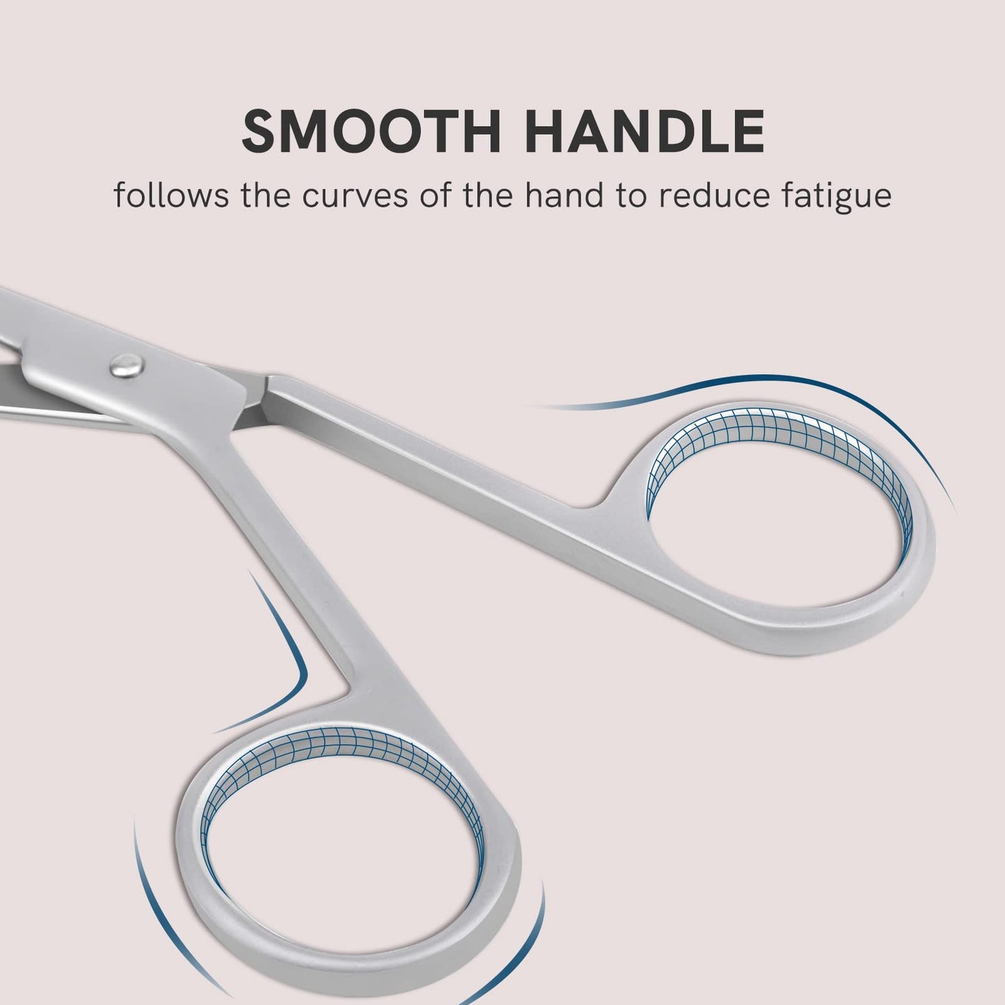 Professional Scissor Tweezers - 3Cr13 Stainless Steel Tweezers with Handles, Larger Grabbing Surface Area, Precision Eyebrow Tweezers for Women and Men Facial Hair