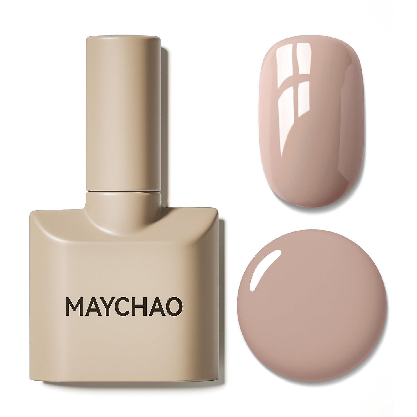 Light Pink Gel Nail Polish - 15ML Soak Off UV/LED for DIY Nail Art | Peach Pink Color, 0.5 OZ