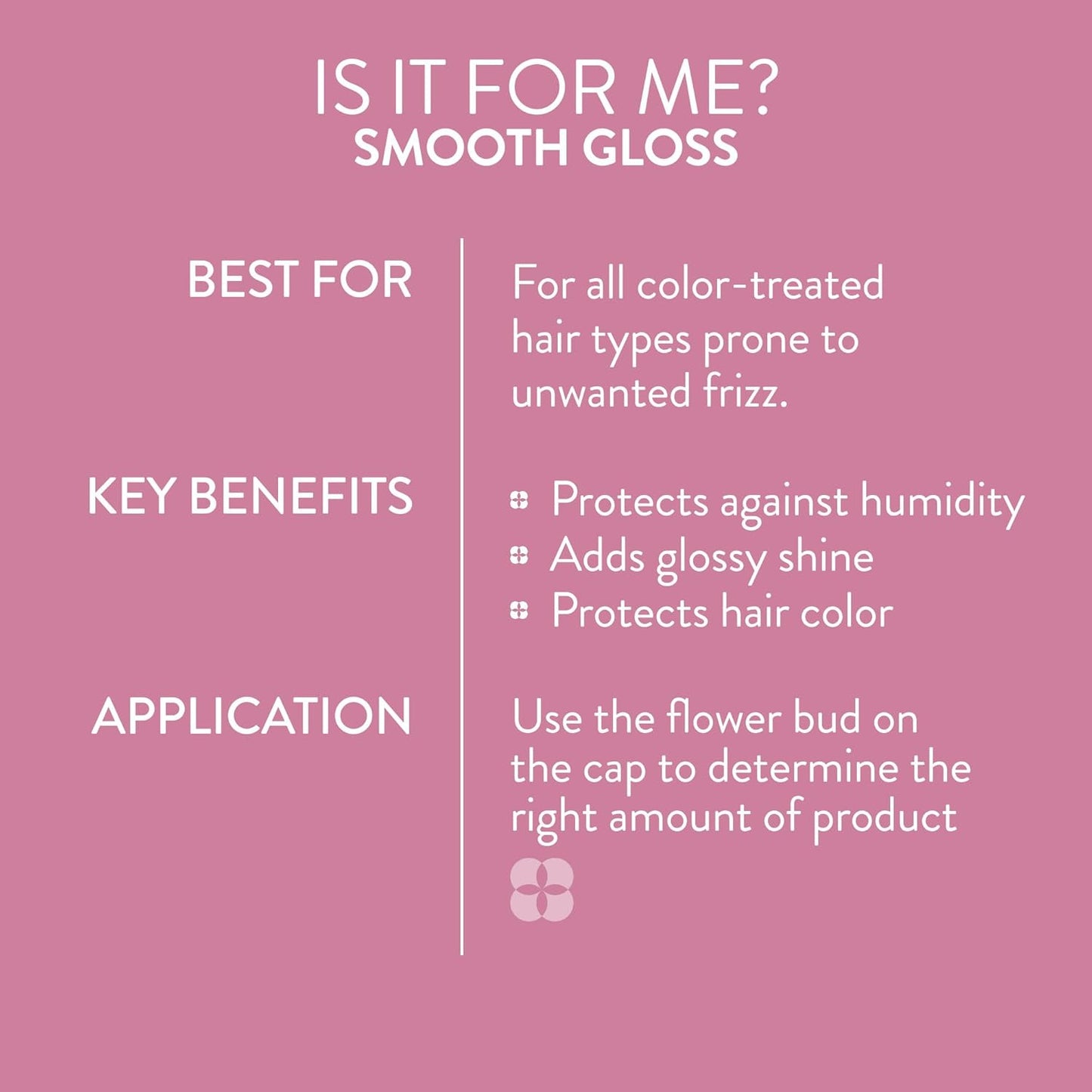 Smooth Gloss Treatment Mask - Smoothing Hair Mask for Frizz Control & Humidity Protection | Vegan, Color-Treated Hair