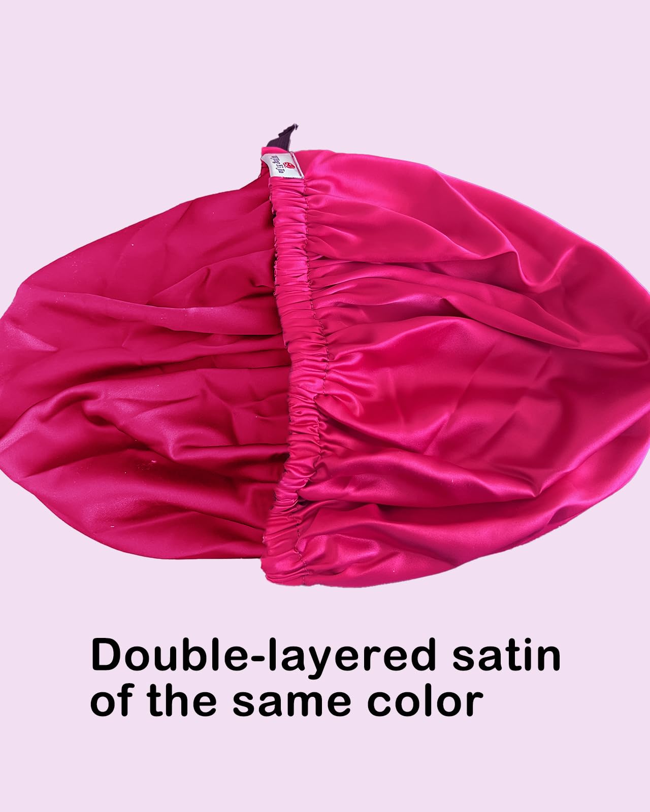 Satin Bonnet 2Pcs Silk Bonnet Hair Bonnets For Sleeping Silky Soft Sleep Cap Womens Night Curly Natural Hair Caps
