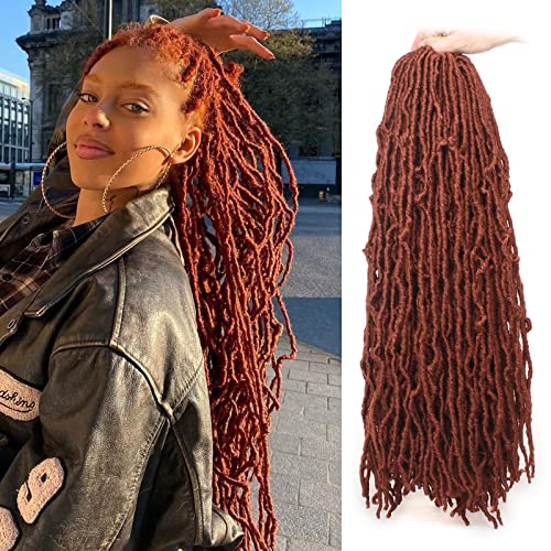 Leeven 24 Inch Soft Locs Crochet Hair - Distressed Butterfly Faux Locs in #350, Pack of 6