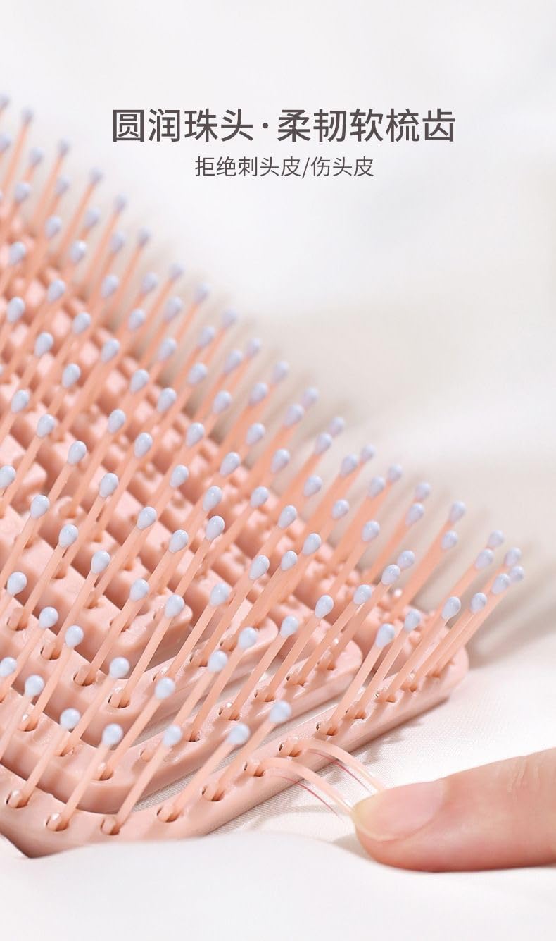 Hair Brush, Professional Curved Vented for Faster Blow Drying, Detangles Wet or Dry Curly, Thick, Straight Hair, Women, Men