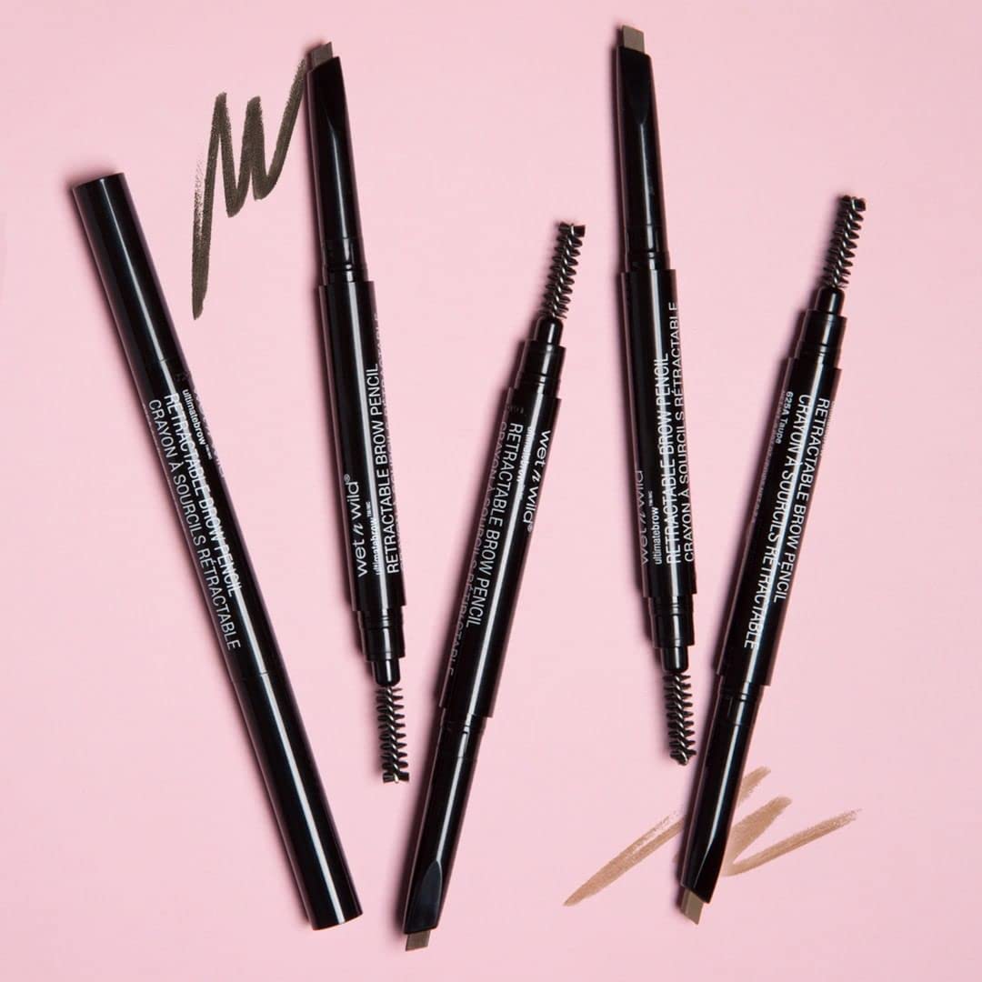 Ultimate Eyebrow Retractable Definer Pencil - Ash Brown | Dual-Sided Brush & Fine Tip for Perfect Brow Definition