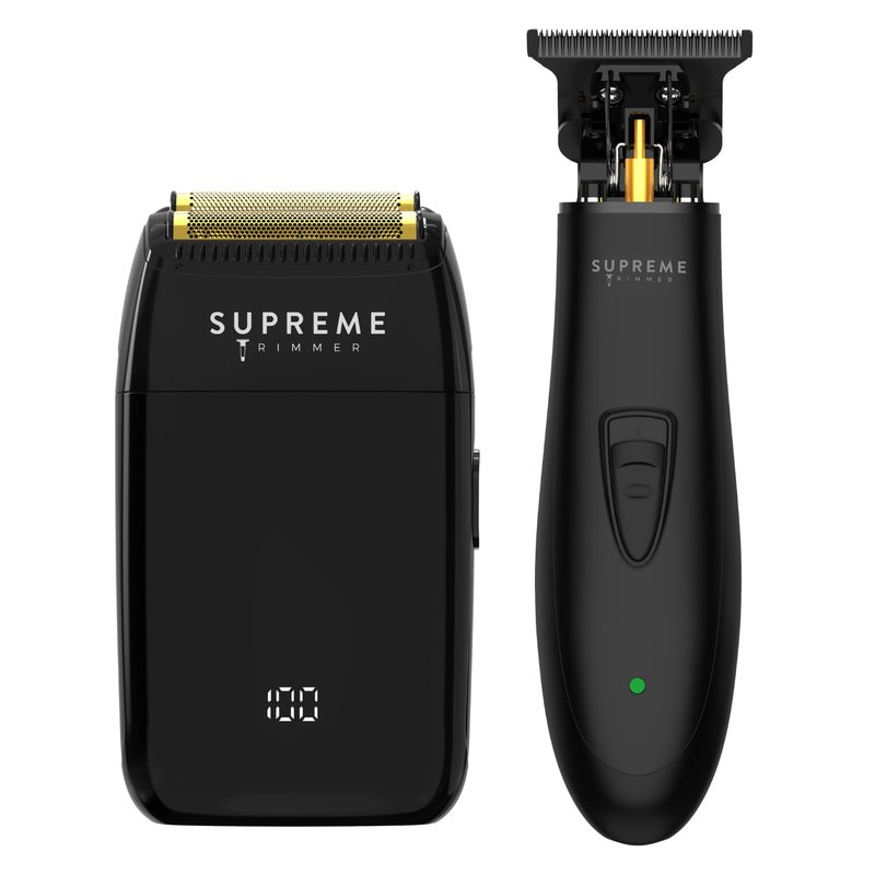 Supreme Trimmer T-Fader Foil Shaver | 120 Min Run Time USB-C Electric Razor | Waterproof IPX6 Shaver for Barber or Home Use | STF501