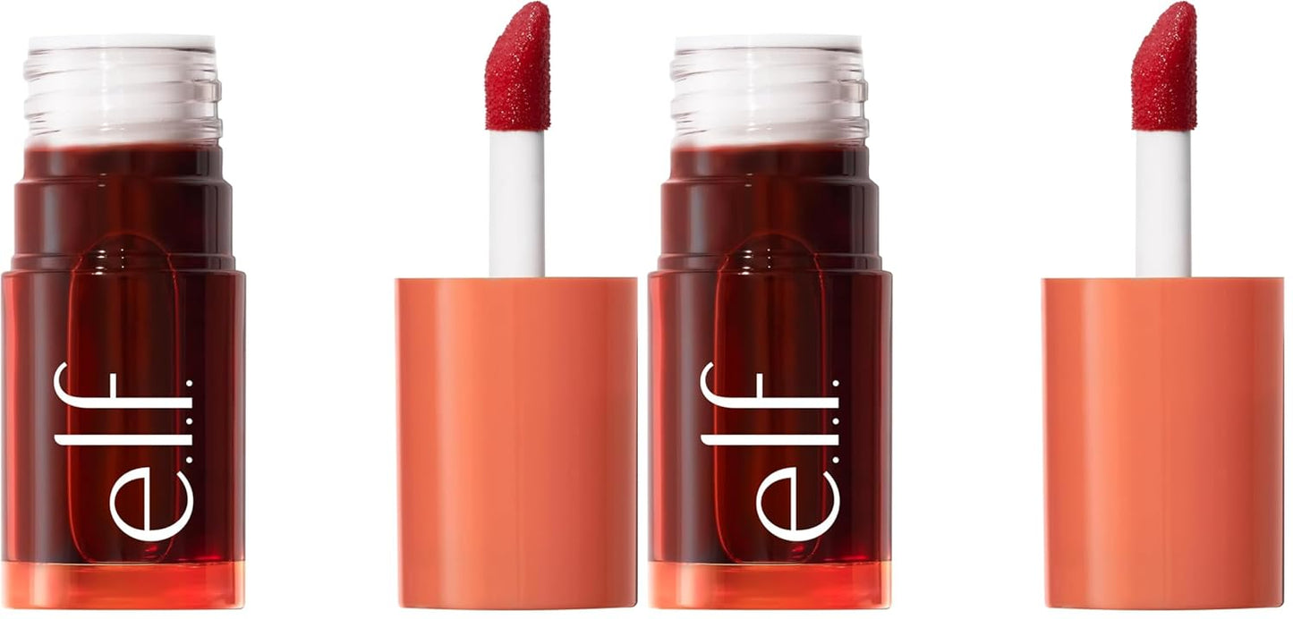 e.l.f. Sheer For It Blush Tint - Multi-Use Vegan Lip & Cheek Makeup for Natural Flush | Long-Lasting, Plums Up