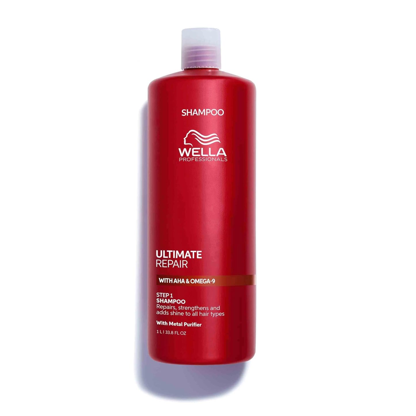 Wella Professionals Ultimate Repair Shampoo - Strengthens & Moisturizes Damaged Hair | AHA & Omega-9 | All Hair Types