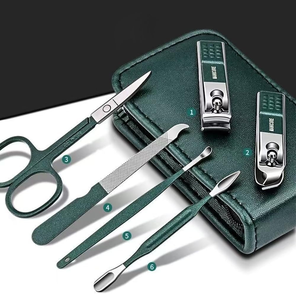 Portable Nail Clipper Set - 6 PCS Travel Manicure Kit for Men & Women | Compact & Easy to Use