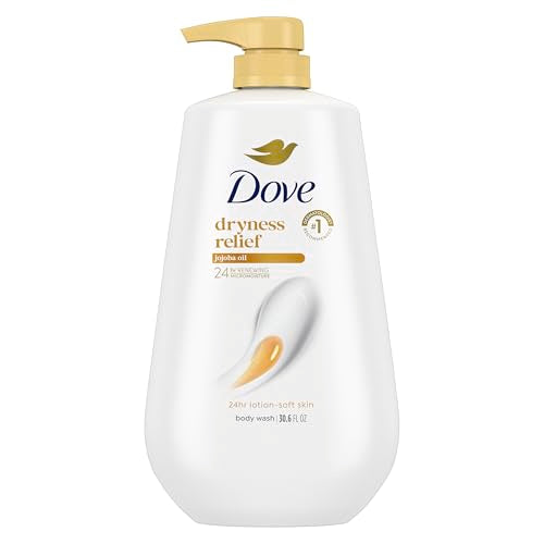 Dove Dryness Relief Body Wash with Jojoba Oil 30.6 oz Pump - Hydrating