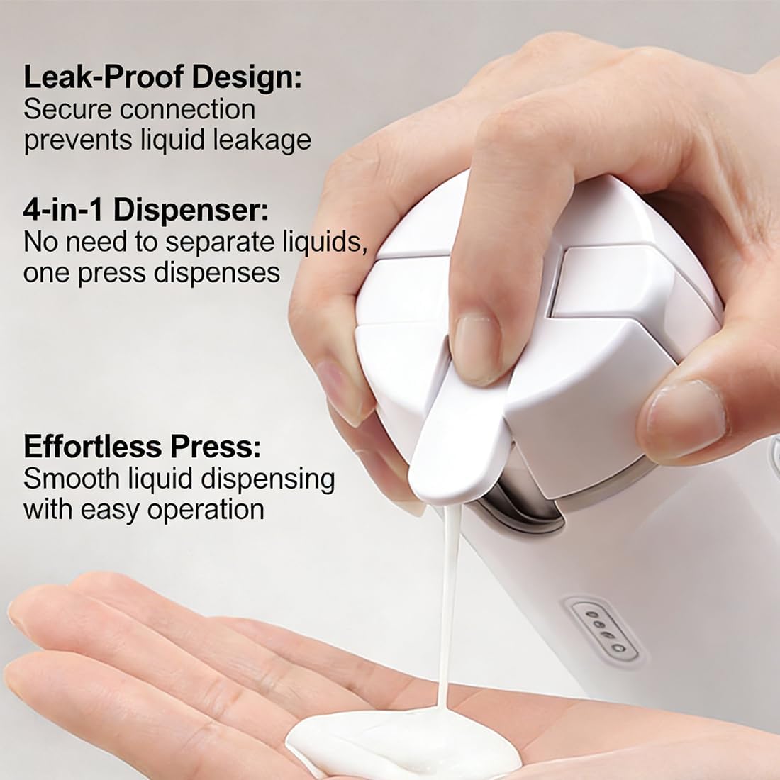Travel Toiletry Bottles Set - 4-in-1 Leak-Proof Dispenser Containers | 30ML Refillable Organizers for Shampoo, Lotion, Soap