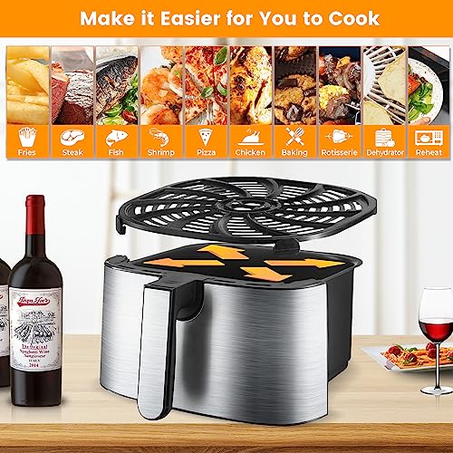 GXF Air Fryer Grill Pan for Gourmia 7QT GAF716 GAF798 - Nonstick, Dishwasher Safe