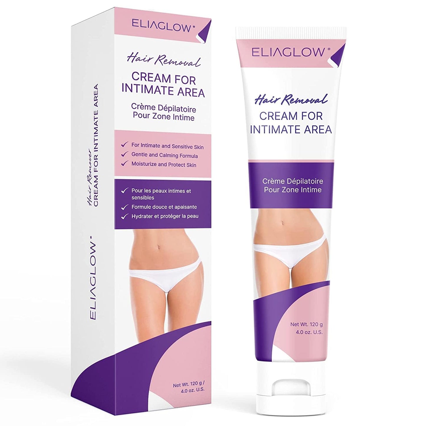 Hair Removal Cream for Women and Men : Sensitive Depilatory Cream for Bikini, Private Areas, Pubic, Body, Legs, and Underarms