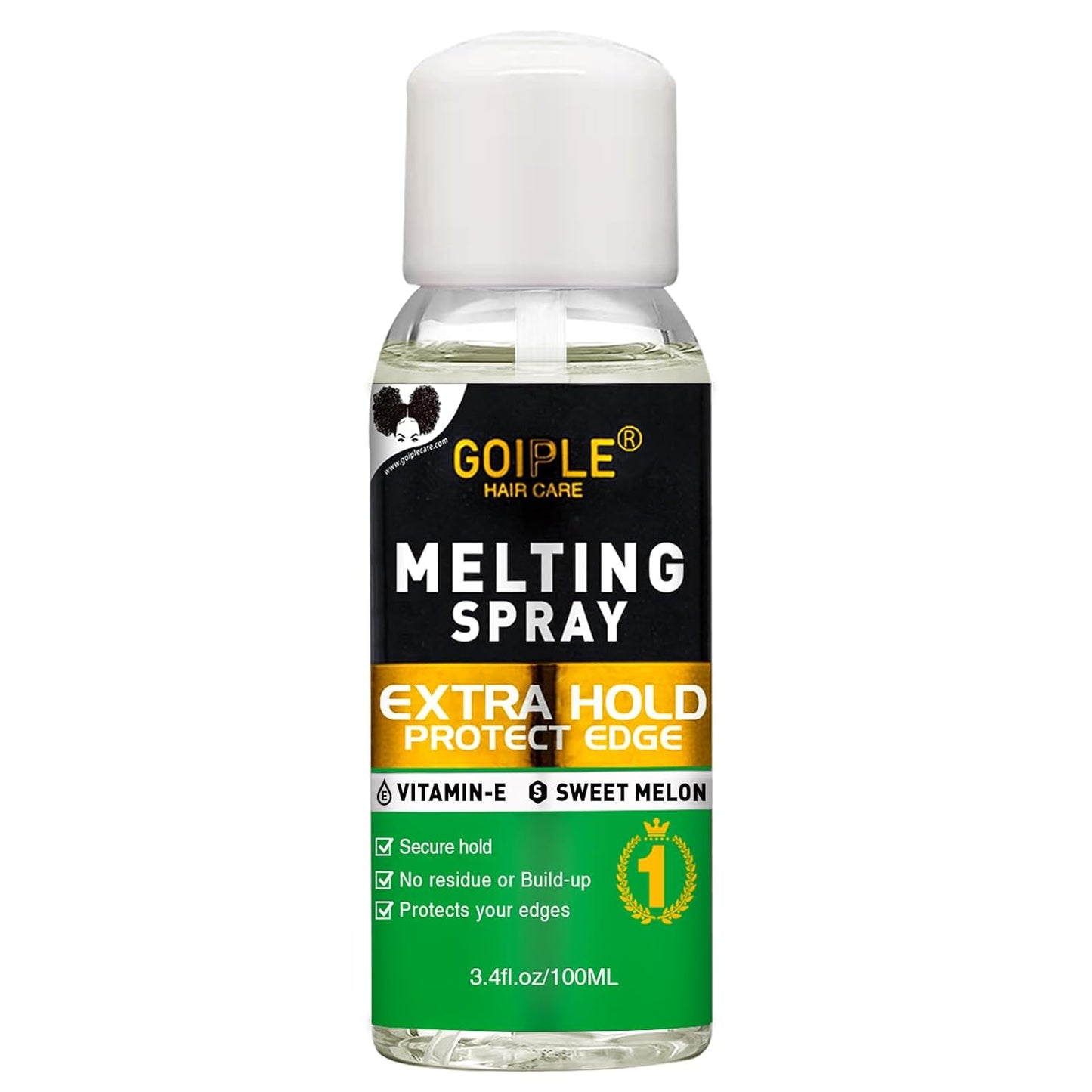 Lace Melting Spray | 3.4 fl oz Glue-Less Hair Adhesive for Wigs - Extra Hold for Closures & Extensions