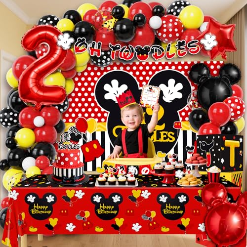 Mouse Theme Tablecloths - 54x108 Inch Disposable Plastic Cover (3PCS)