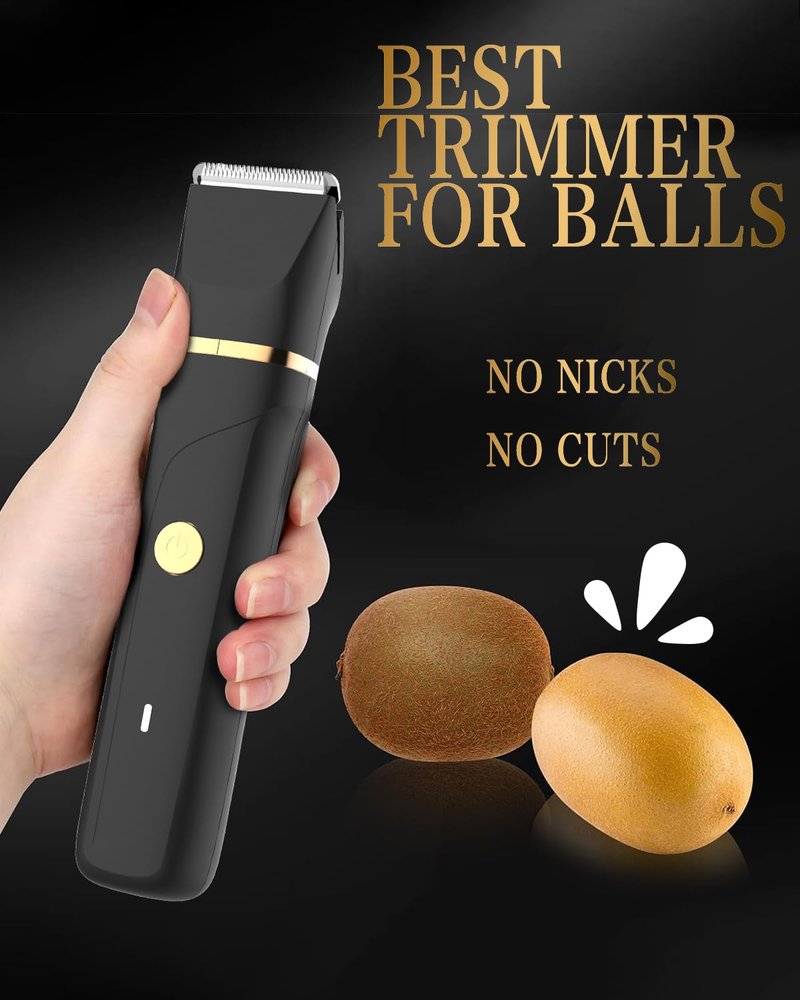Beard Trimmer for Men,Manscape 3-in-1 Electric Razor Groin Groomer,IPX7 Waterproof Wet/Dry,Versatile Body Hair Trimmer for Ball/Beard/Nose,USB Rechargeable & Nose/Shaves Head,Christmas Gifts for Men