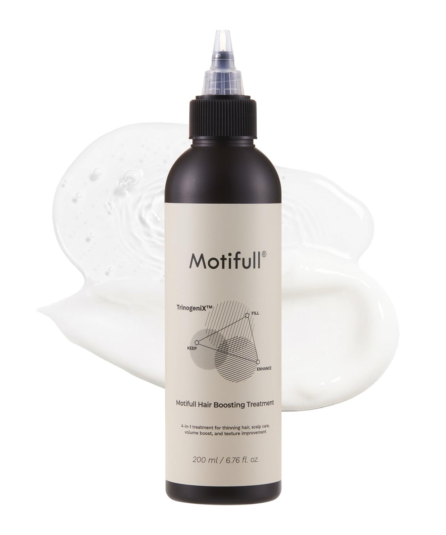 Motifull Hair Boosting Treatment | Biotin, Caffeine & TrinogeniX Formula for Fine Hair | Visibly Fuller-Looking Hair & Nourishing Scalp Treatment (6.76 fl oz)