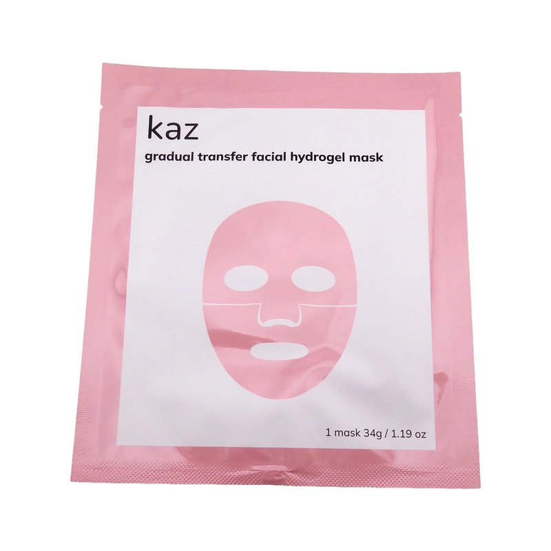 Waxness Kaz Gradual Transfer Facial Hydrogel Mask Hydrating Face Mask with Hyaluronic Acid & Niacinamide 1.05 oz (30 g) – Professional Skin Care