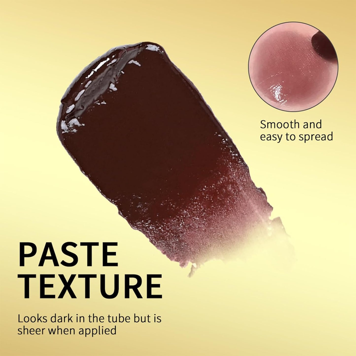 Honey Noir Lipstick - Deep Moisturizing Black Cherry Tint Lip Balm | Hydrating Lip Gloss for All Skin Tones