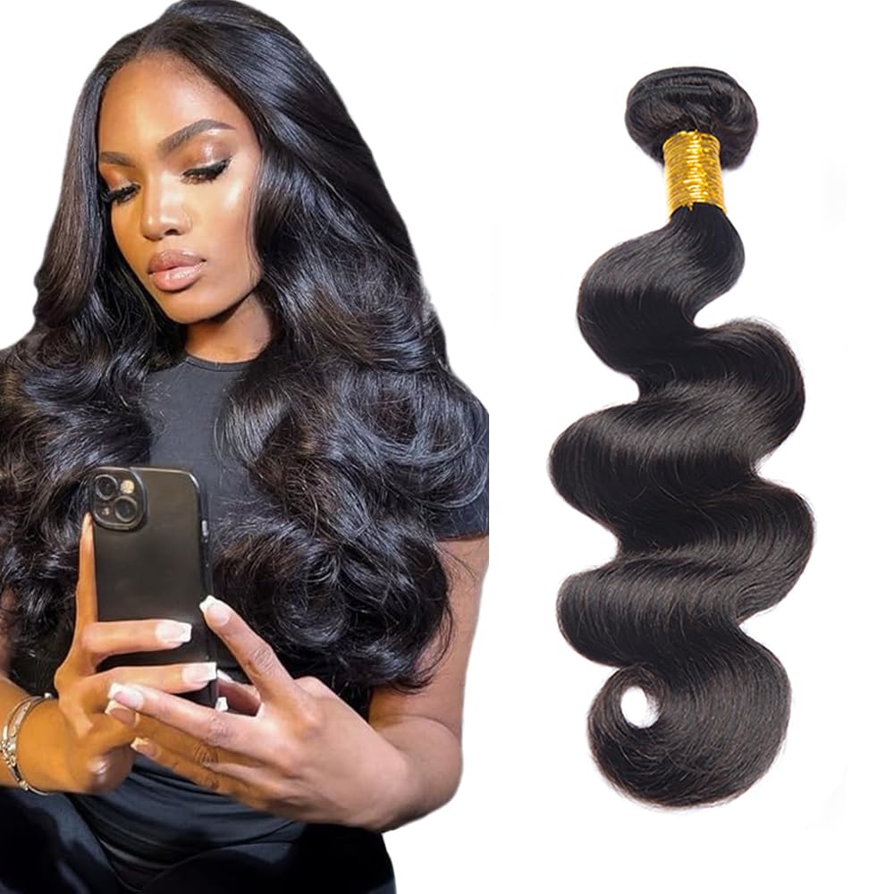 Body Wave Bundle Human Hair Bundle 22 Inch 1b Color Body Wave Bundles Unprocessed Brazilian Virgin Hair Extensions