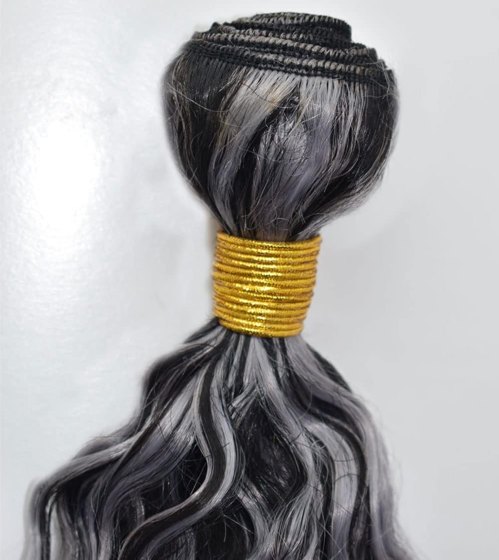24 26 28 Inch P4/Grey Highlight Bundles Human Hair Deep Wave 3 Bundles 100 Grams/Bundle 10A Grade Unprocessed Brazilian Virgin Hairs Grey Bundles Weaves Hair Extensions For Women