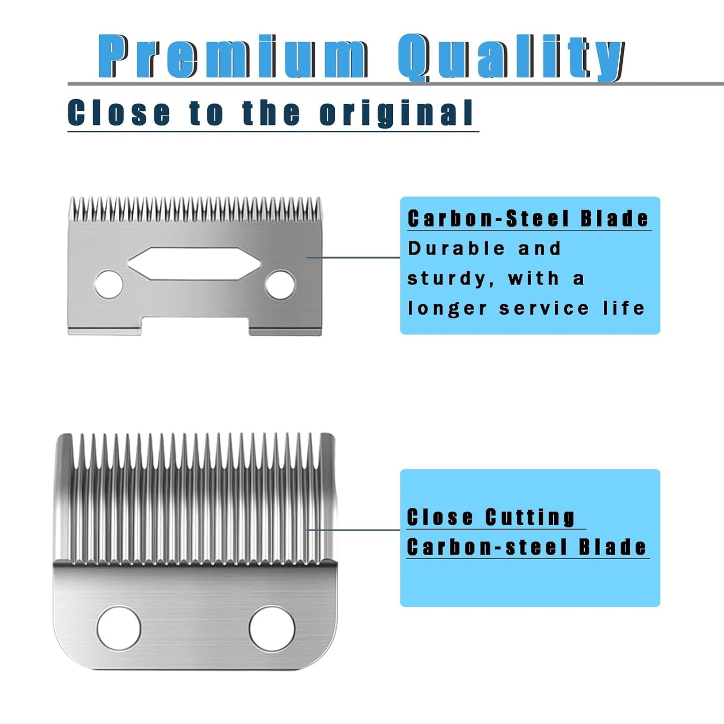 Hair Clipper Replacement Blade - Stainless Steel Precision Cutting Blade | Compatible with Wahl Clippers, 1 Pack
