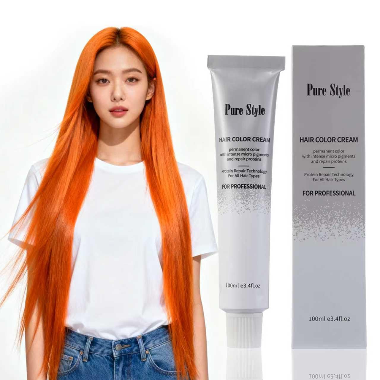 Hair Color Diluter Cream - Ammonia-Low Permanent Dye for At-Home Salon Quality | 3.4 fl oz (100ml) Nourishing Formula