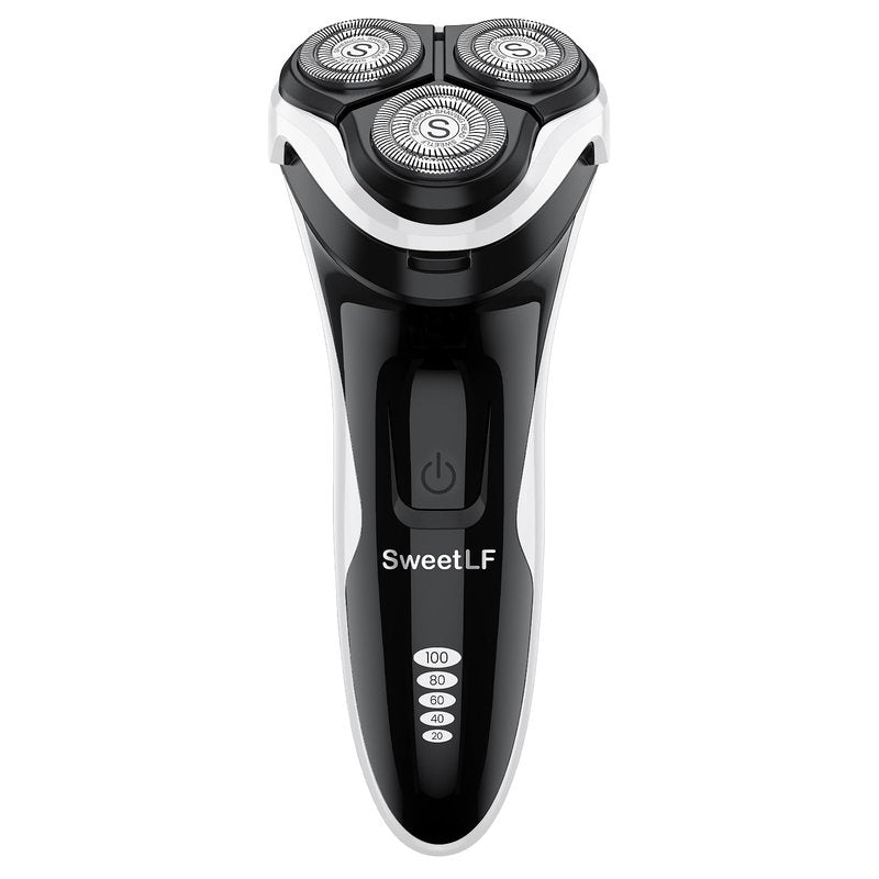 SweetLF Electric Shaver, Black and White, Black/White