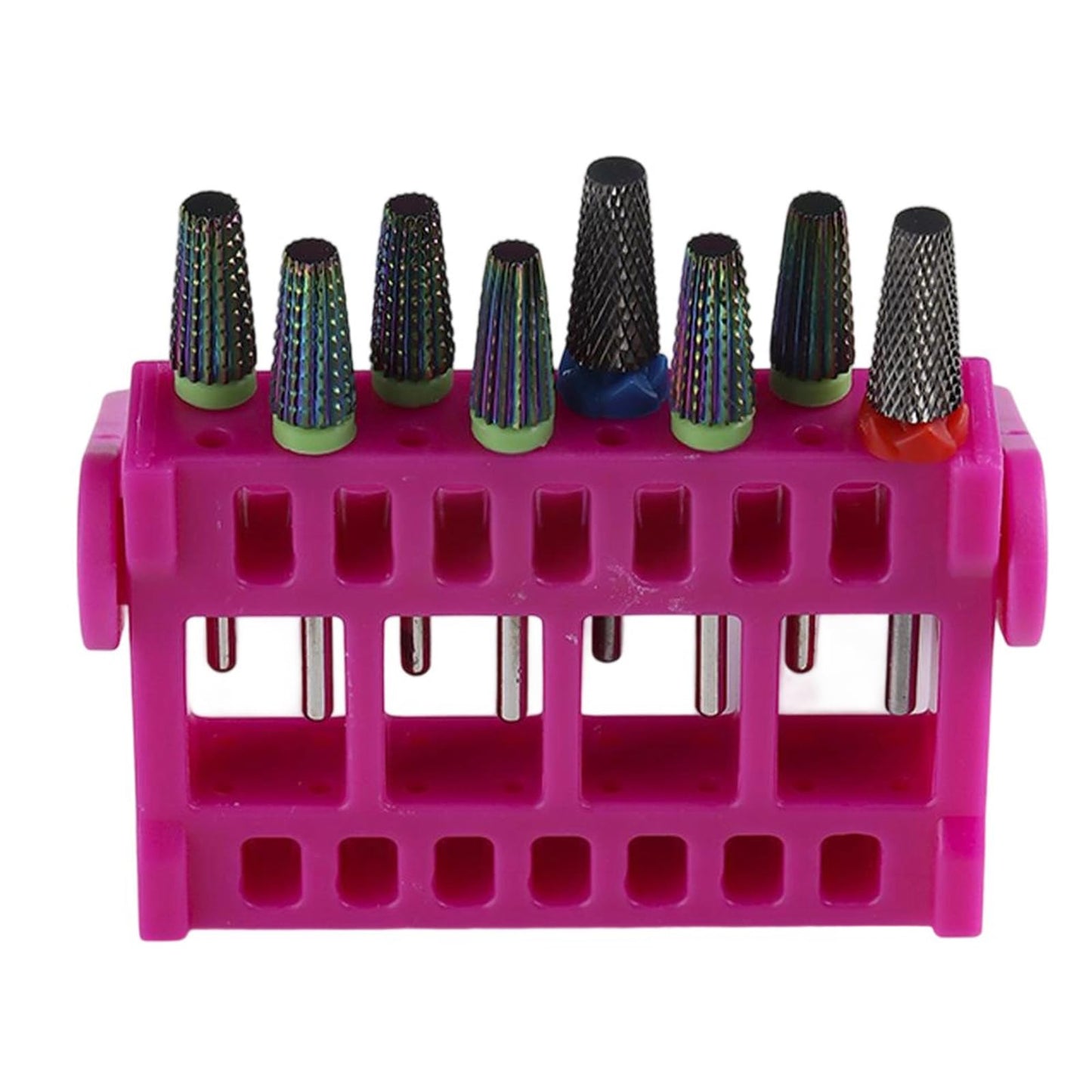 Portable Nails Technician Storage Stand for Drill Bits and Manicure Accessories NonSlip Base File Stand Art Equipment Storage Hygienic File Holder Modern Manicure Workstation Non Slip Drill Bit Rack
